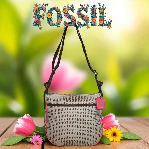 FOSSIL SYDNEY POLKA DOTS CROSSBODY NWOT